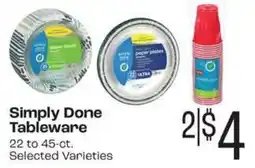 Rosauers Simply Done Tableware offer