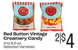 Rosauers Red Button Vintage Creamery Candy offer