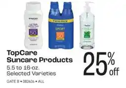 Rosauers TopCare Suncare Products offer