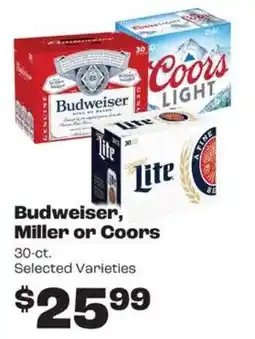 Rosauers Budweiser, Miller or Coors offer