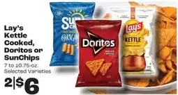 Rosauers Lay's Kettle Cooked, Doritos or SunChips offer