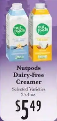 Rosauers Nutpods Dairy-Free Creamer offer