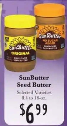 Rosauers Sunbutter seed butter offer