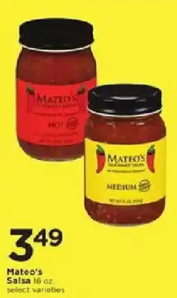 Cub Foods Mateo's Salsa offer