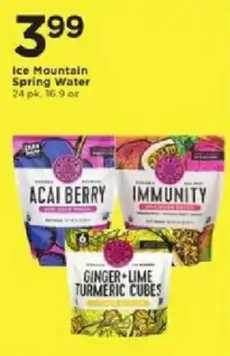 Cub Foods Ice Mountain spring water offer