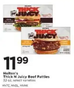 Cub Foods Holten's Thick N Juicy Beef Patties offer