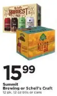 Cub Foods Summit Brewing or Schell's Craft offer