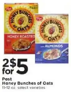 Cub Foods Post Honey Bunches of Oats offer
