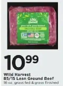 Cub Foods Wild Harvest B5/15 Lean Ground Beef offer