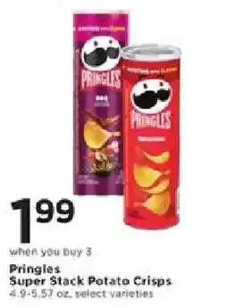 Cub Foods Pringles Super Stack Potato Crisps offer