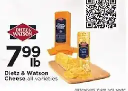 Cub Foods Dietz & Watson Cheese all varieties offer
