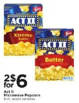 Cub Foods Act II Microwave Popcorn offer
