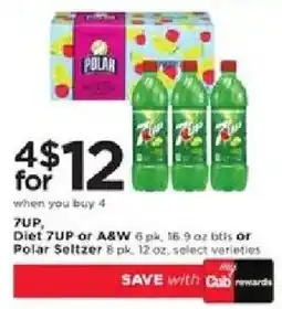 Cub Foods 7up, diet 7up or a&w polar seltzer offer