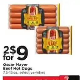 Cub Foods Oscar Mayer Beef Hot Dogs offer