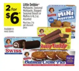 Dollar General Little Debbie Multipacks, Seasonal Donuts, Bagged Seasonal Donuts or Muffins offer