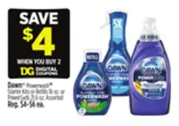 Dollar General Dawn Powerwash Starter Kits or Refills offer