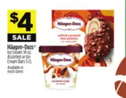 Dollar General HΓ€agen-Dazs Ice Cream 14 oz. Assorted or Ice Cream Bars 3 ct offer