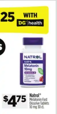 Dollar General Natrol Melatonin Fast Dissolve Tablets offer