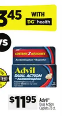Dollar General Advil Dual Action Caplets offer
