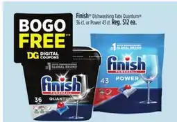 Dollar General Finish Dishwashing Tabs Quantum offer