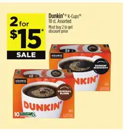 Dollar General Dunkin' K-Cups offer