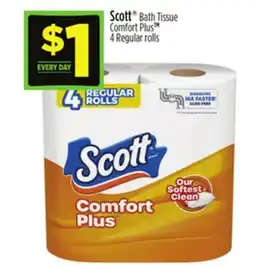 Dollar General Scott Bath Tissue Comfort Plus offer