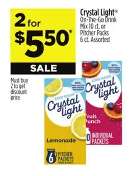 Dollar General Crystal Light On-The-Go Drink Mix offer
