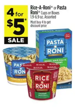 Dollar General Rice-A-Roni or Pasta Roni Cups or Boxes offer