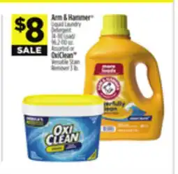 Dollar General Arm & Hammer Liquid Laundry Detergent Oxiclean Versatile Stain Remover offer