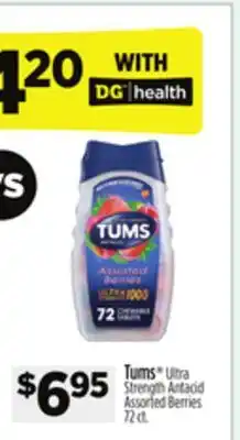 Dollar General Tums Ultra Strength Antacid offer