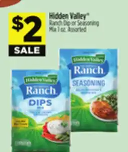 Dollar General Hidden Valley Ranch Dip or Seasoning Mix offer