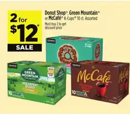 Dollar General Donut Shop , Green Mountain or McCafé K-Cups offer