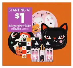Dollar General Halloween Party Plates or Napkins Assorted offer