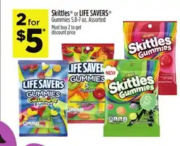 Dollar General Skittles or LIFE SAVERS Gummies offer
