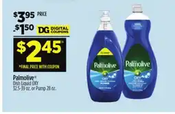 Dollar General Palmolive Dish Liquid OXY 32.5-39 oz. or Pump 28 oz offer