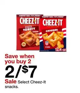 Target Sale Select Cheez-It snacks offer
