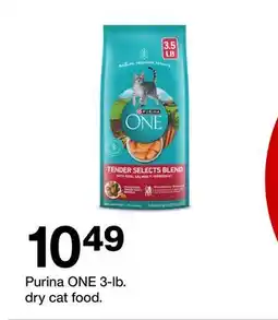 Target Purina ONE 3-lb. dry cat food offer