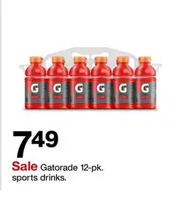 Target Gatorade 12-pk. sports drinks offer