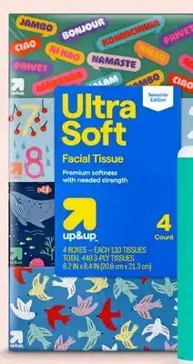 Target up&up 4-pk. 110-ct. ultra soft facial tissue offer