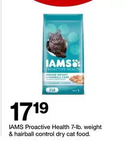 Target IAMS Proactive Health 7-lb. weight & hairball control dry cat food offer