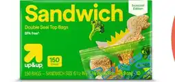 Target up&up 150 ct. sandwich food storage bags offer