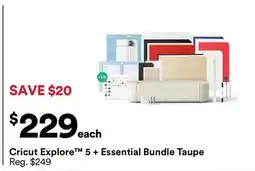 Michaels Cricut Explore 5 + Essential Bundle Taupe offer