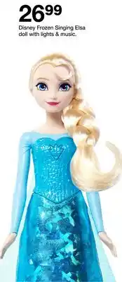 Target Disney Frozen Singing Elsa doll with lights & music offer