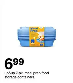 Target up&up 7-pk. meal prep food storage containers offer