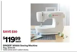 Michaels SINGER M1500 Sewing Machine offer