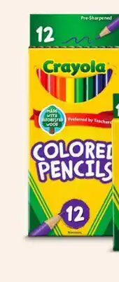 Target Crayola 12 ct. colored pencils offer