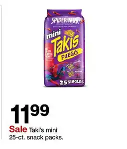 Target Taki's mini 25-ct. snack packs offer