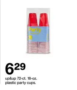 Target up&up 72-ct. 18-oz. plastic party cups offer