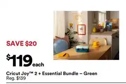 Michaels Cricut Joy 2 + Essential Bundle – Green offer