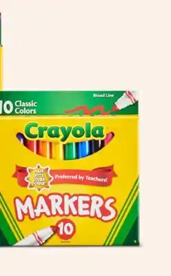 Target Crayola 10-ct. broad tip markers offer